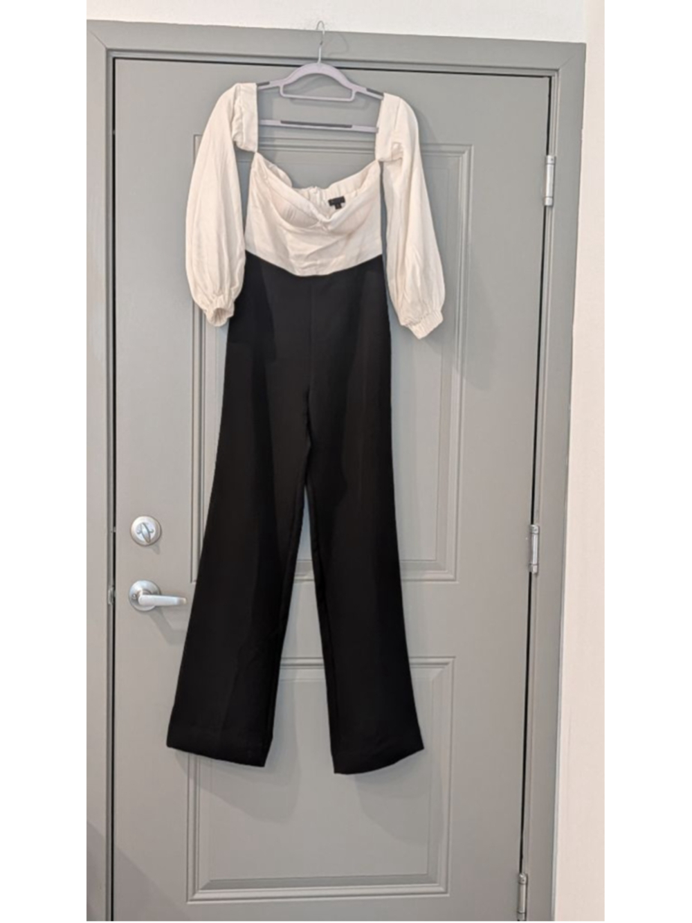 NBD Jumpsuit Black White Off Shoulder XS - Picture 6 of 14